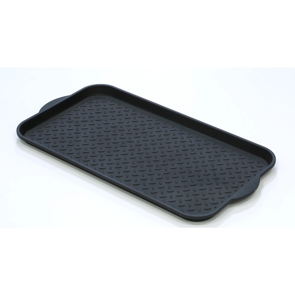 Diamond Pattern Rubber Boot Tray Durable Waterproof Shoe Mat for Entryway