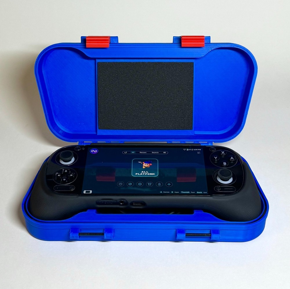 Custom Case for Retroid Pocket 6 & Official Grip: Protective RP6 Console Storage