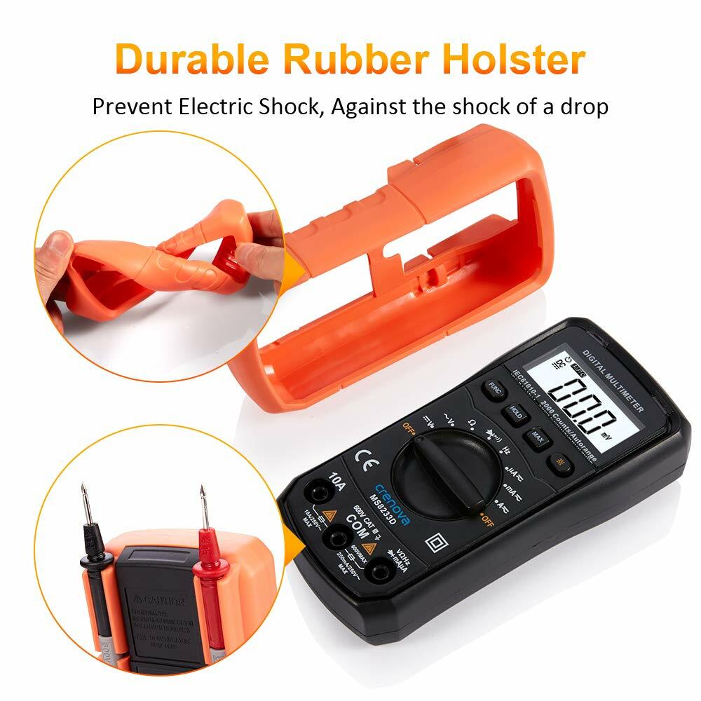 PRO Digital Multimeter Volt Meter Tester Electric OHM AC DC RMS Auto Range