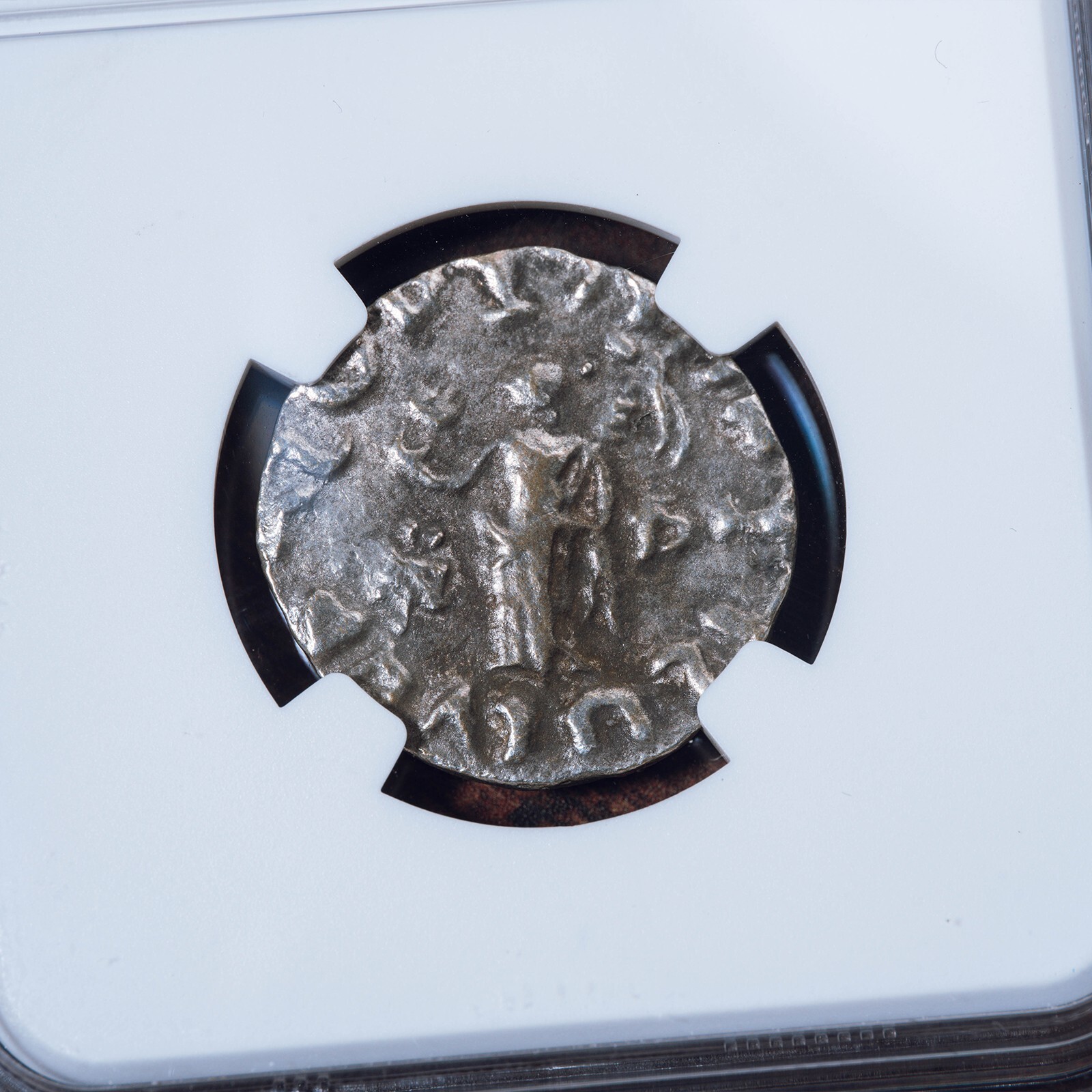 Indo-Scythians Three Wise Men Silver Tetradrachm After 58 B.C. | VF NGC Ancients