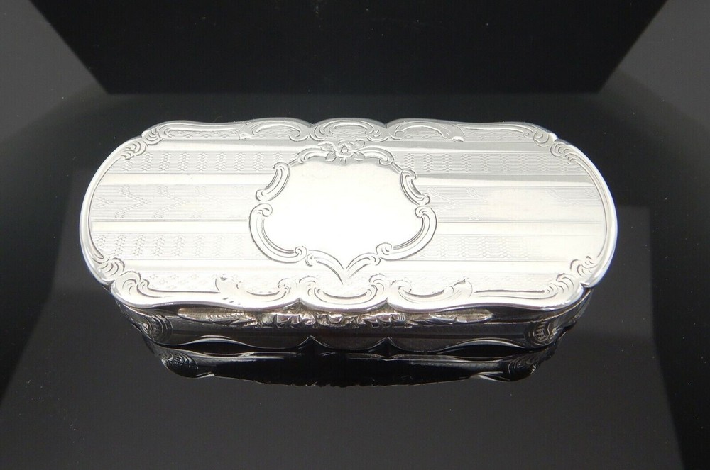 SOLID SILVER TABLE SNUFF BIRMINGHAM 1864 Henry Hyde Aston,