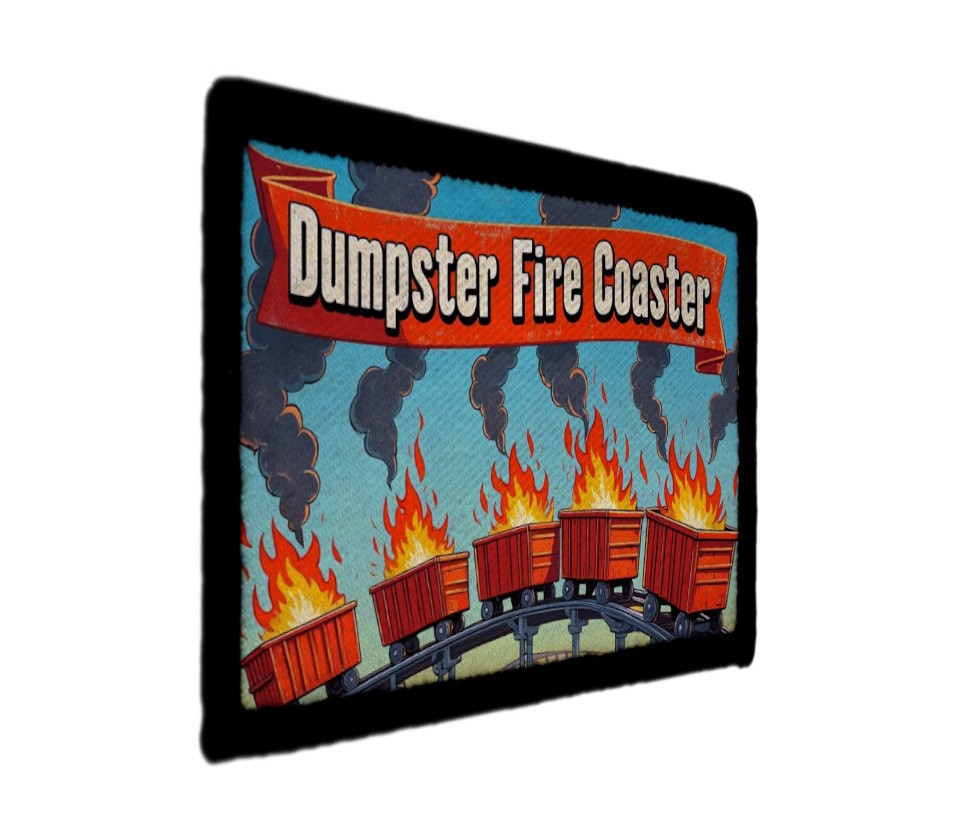 Hellmo World on Fire Meme Patch Appocalypse Nuclear Sew on [sub]