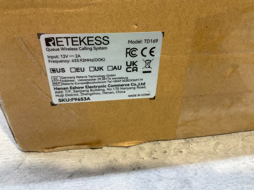 RETEKESS TD169 wireless calling system pager for restaurant PC function 20 Pager