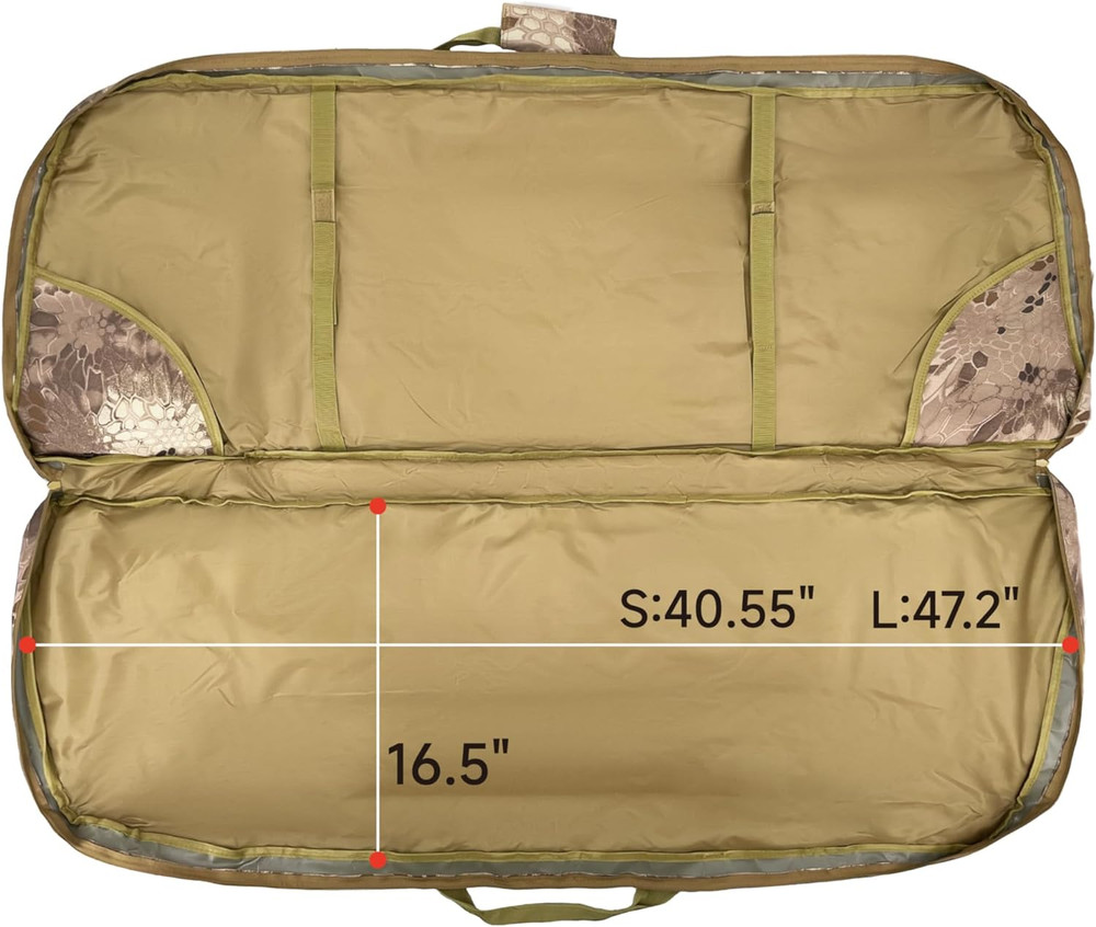 Soft Compound Bow Case with Arrow Pocket - Durable Carry Bag