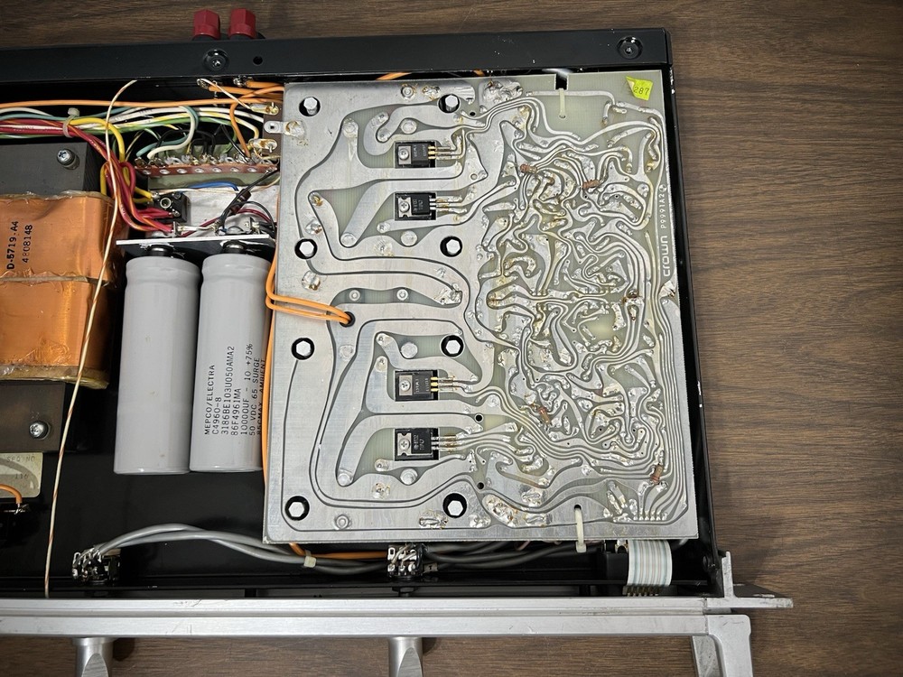 Crown Power Line II /Rack Mount Studio Amp (PL-2) Working TESTED !!