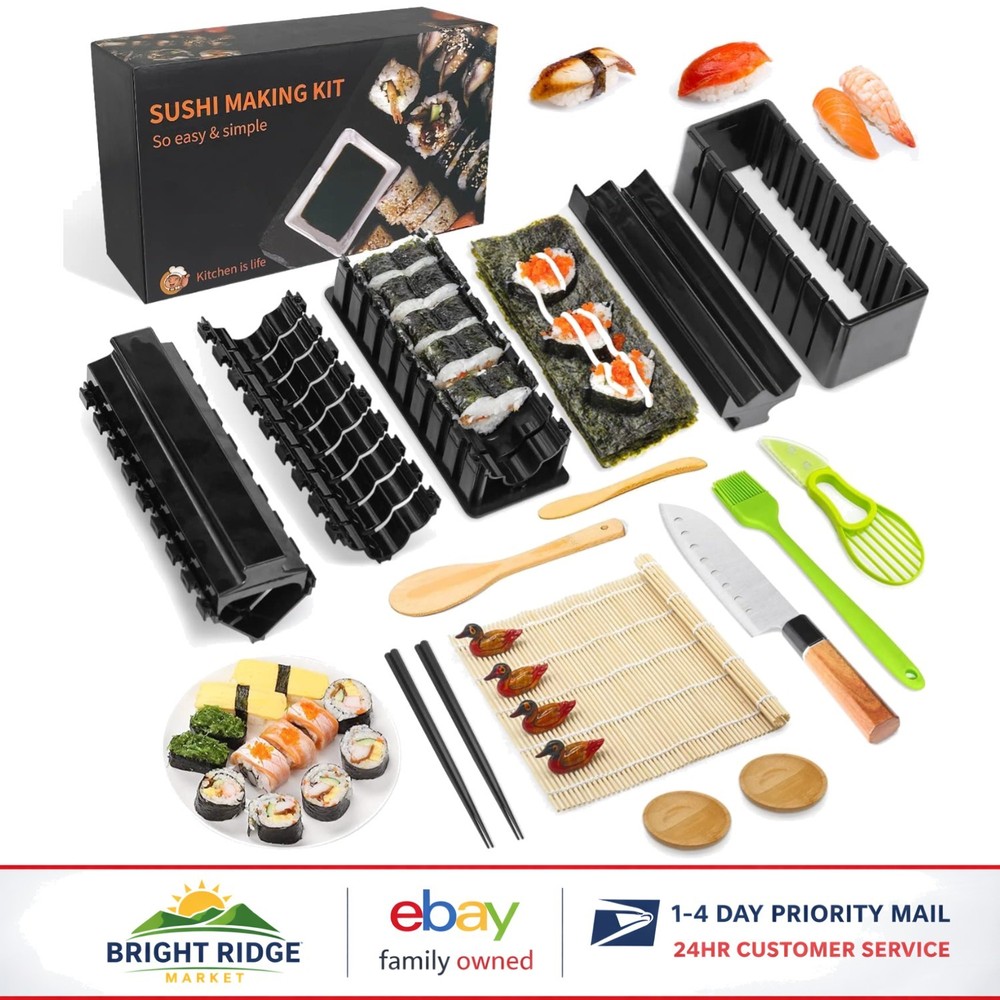 DIY Sushi Kit Featuring 21 Essential Tools for Perfect Rolls and Creative Styles