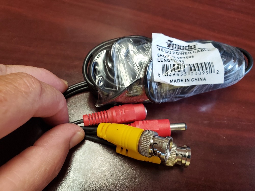 Zmodo Video Power Cable W-VP1008 25'