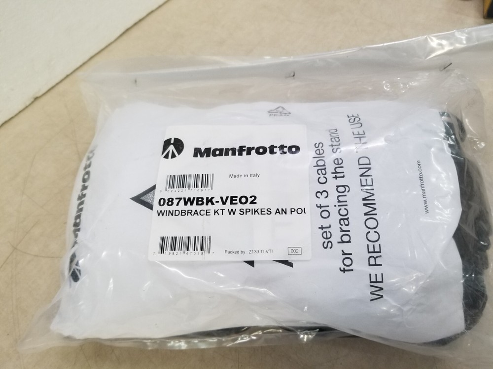 Manfrotto 087WBK Lightstand Wind Bracing Kit (3 Ropes)