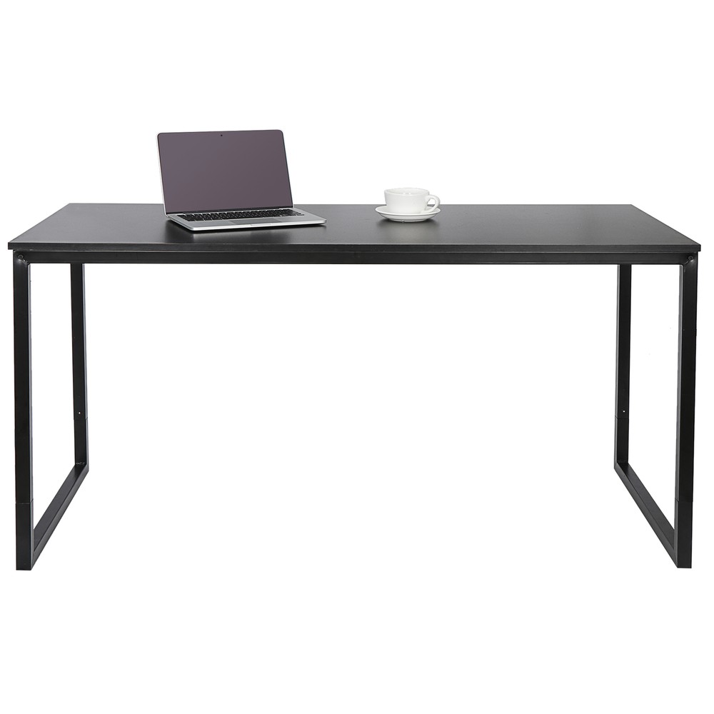 55" Computer Writing Desk Modern  Espresso Style Study Office Desk Corner Table