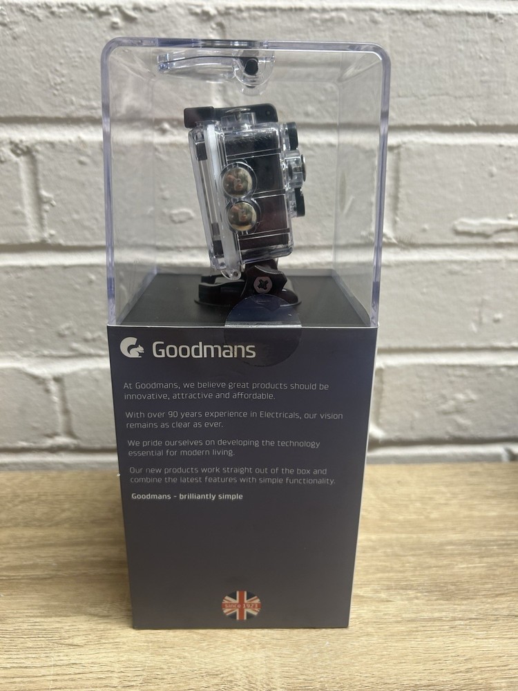 Goodmans Full Hd Action Camera | LCD Display | Fully Waterproof Self Timer 1080p
