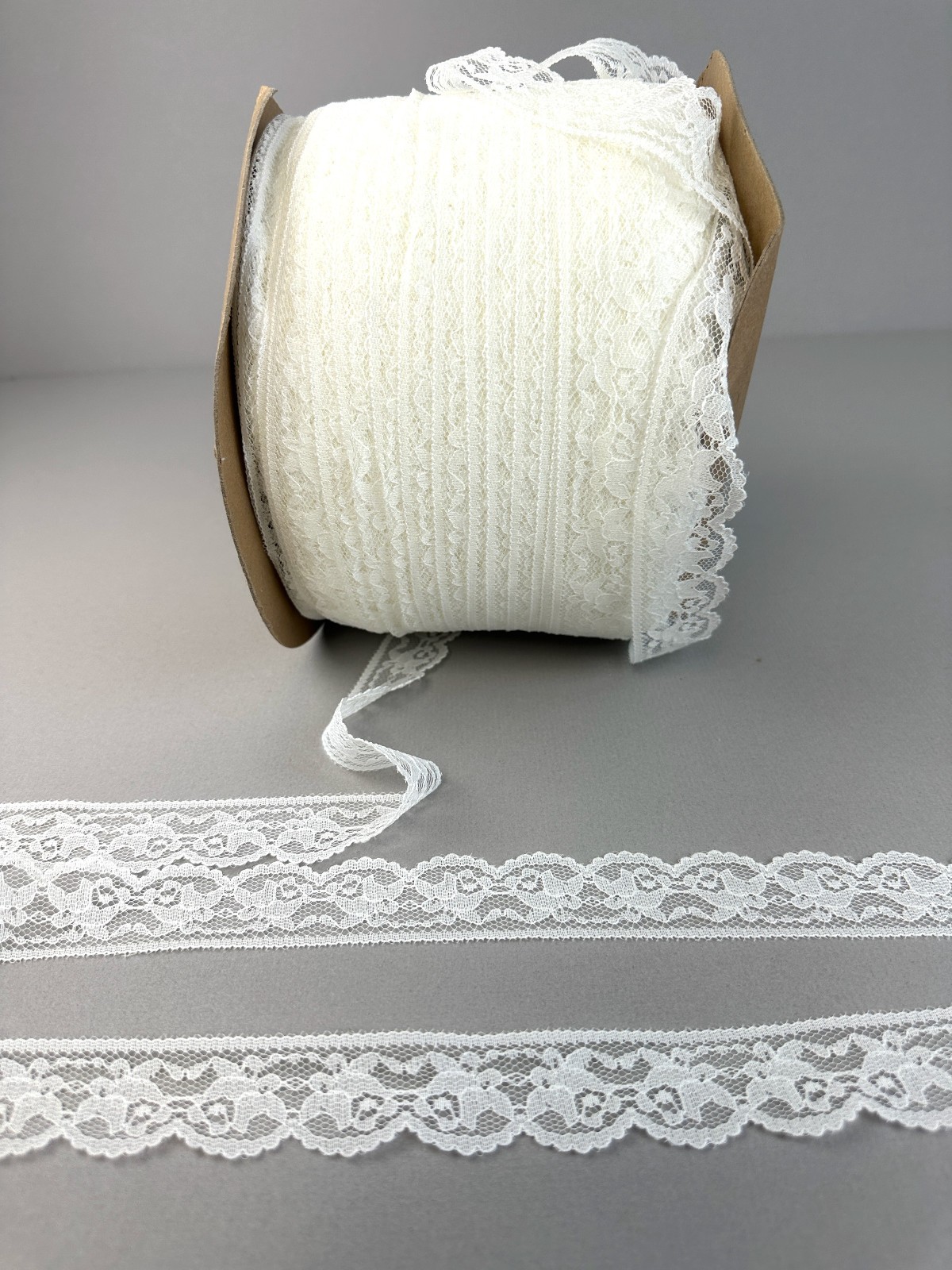Lace Trim Spool 1/4"W 380 YDs 1 Spool Sewing Lingerie/ Klauber Brothers