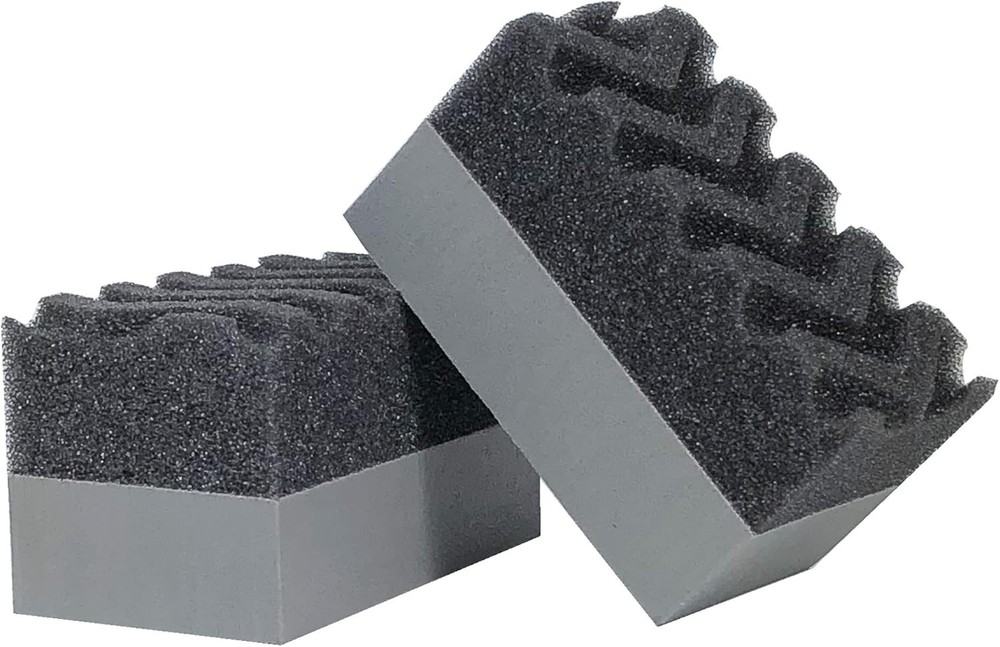 Tire Dressing Applicator Pads - 2-Pack for Effortless Shine Application