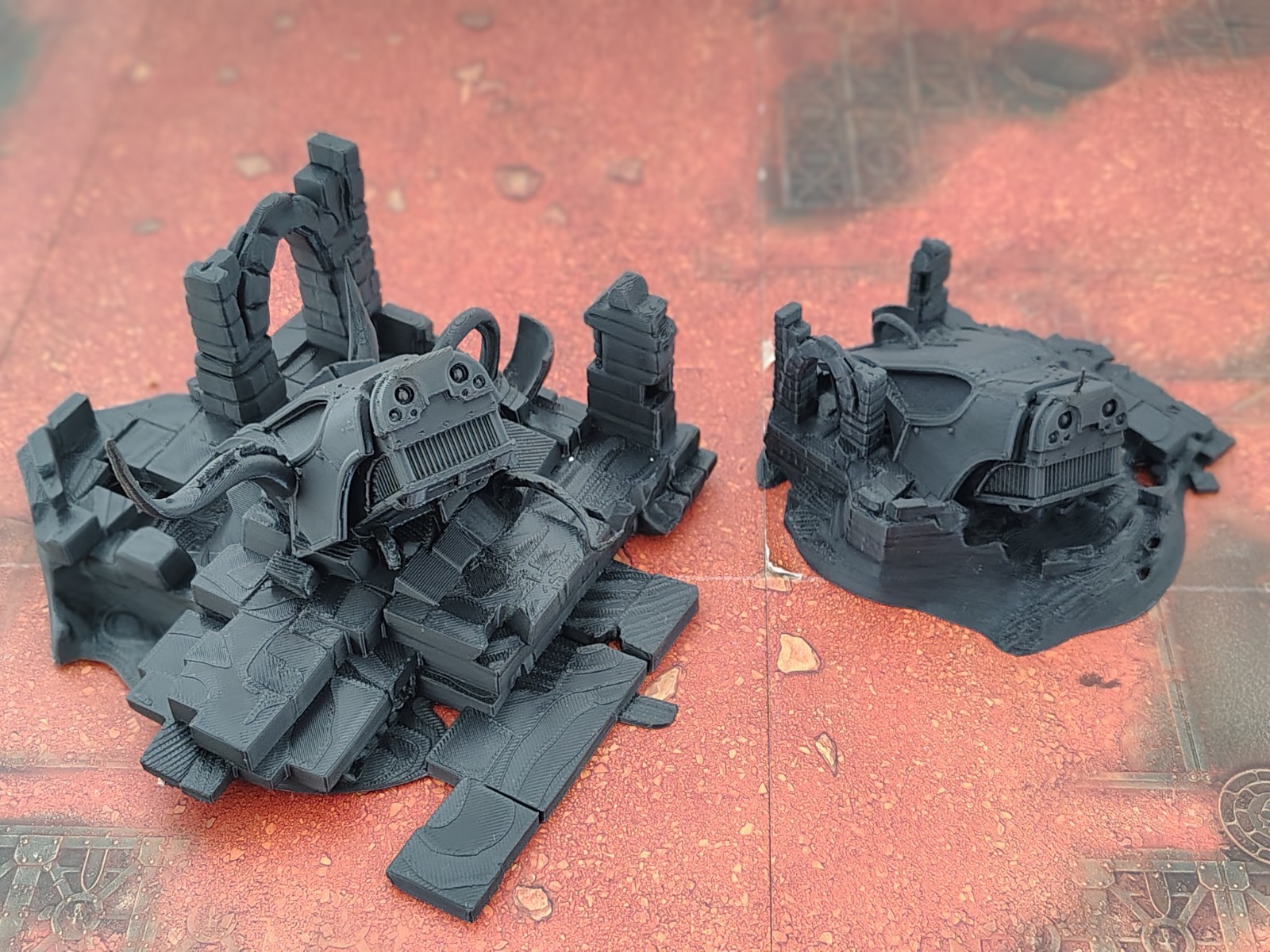 Warhound Titan Wreck Perfect Warhammer Terrain Ruin Objective Marker Set / Lot