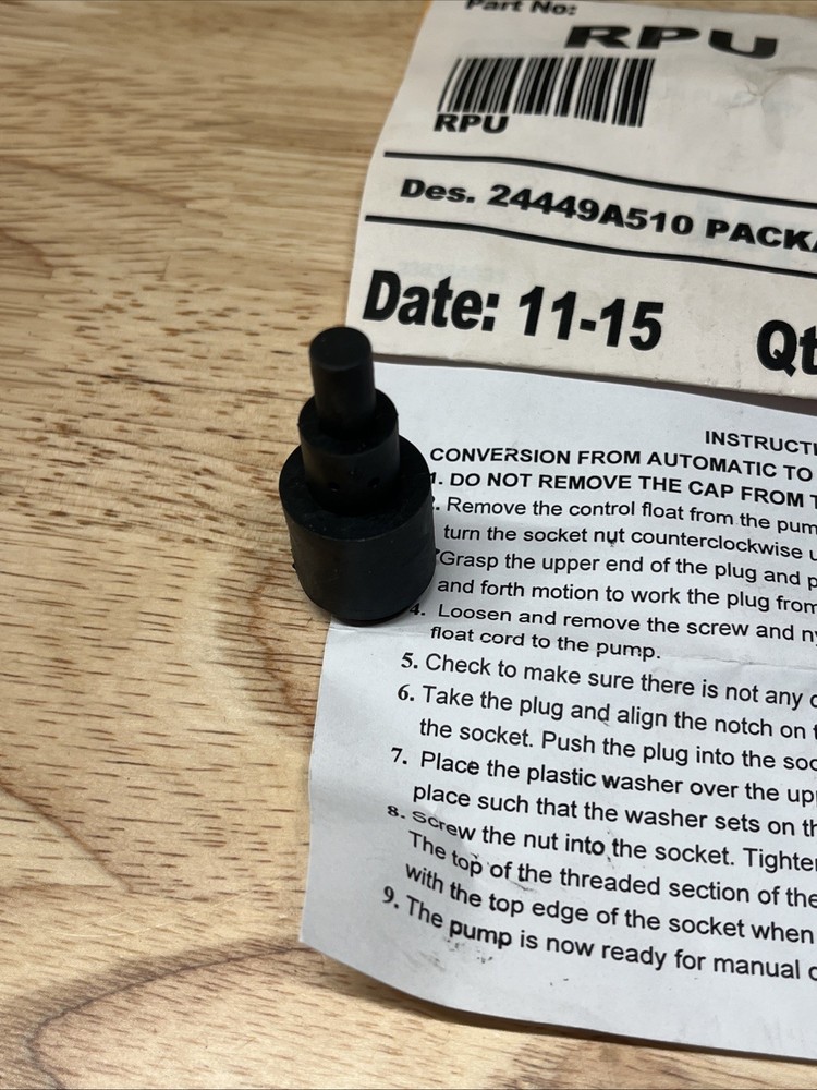 MANUAL PLUG KIT 24449A510