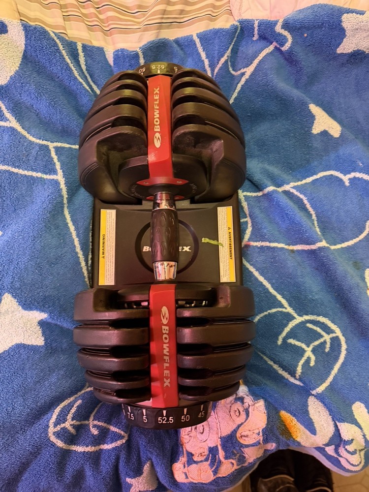 x1 Bowflex Selectech 552 Adjustable Single Dumbbell 5 - 52lbs READ