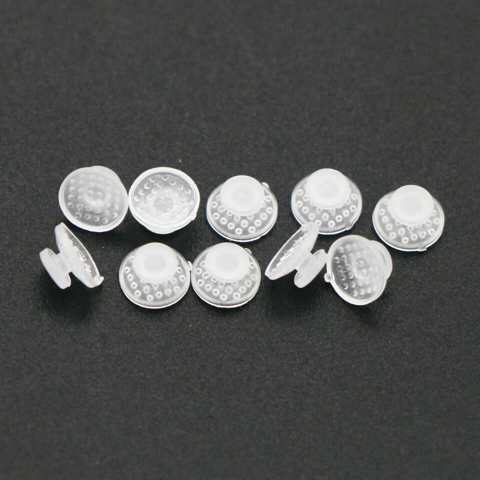 Dental Orthodontic Ceramic Clear Lingual Button Bondable Round Base 10Pcs/Pack