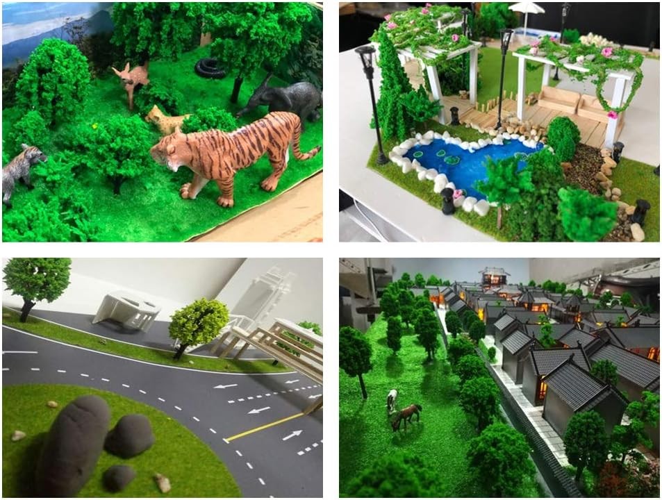 36 Pieces Model Trees 1.36-6 inch Mixed Model Tree Train Scenery Architecture