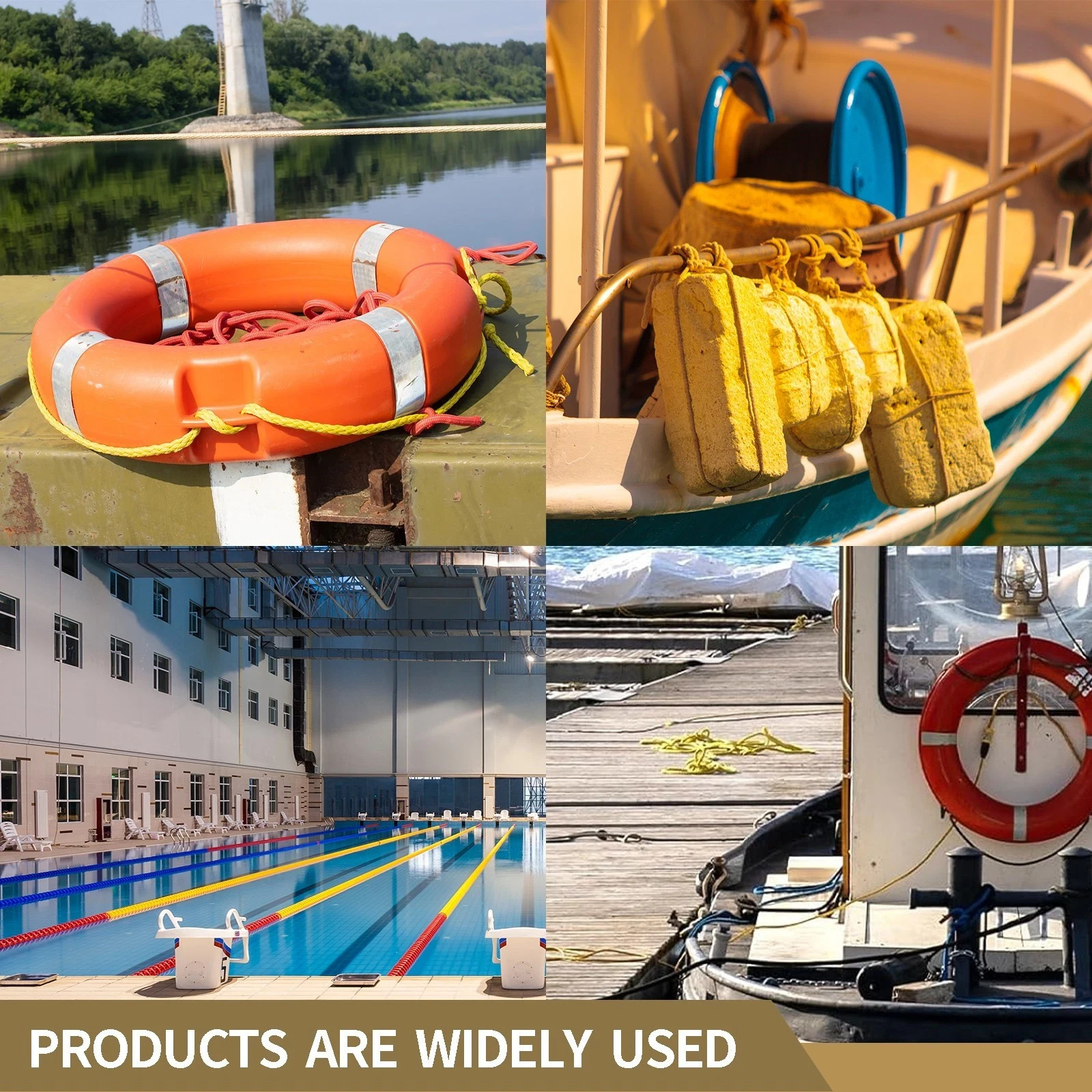 Yellow Twisted Polyprolene Rope 1/4 100ft Heavy Duty Poly