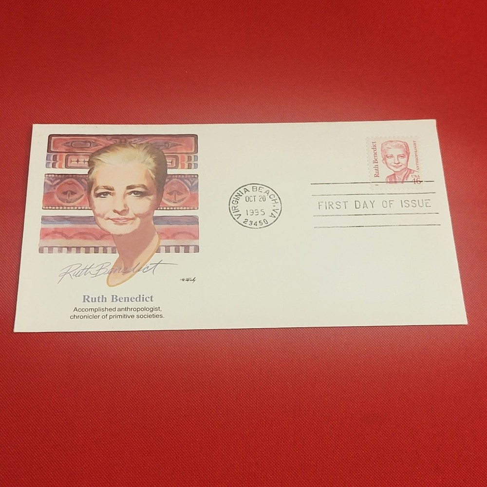 First Day of Issue Ruth Benedict Stamp Cache Envelope