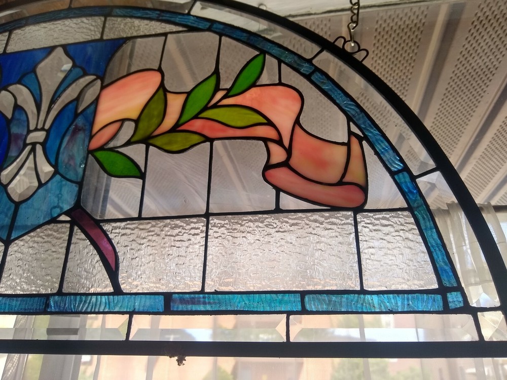 Leaded stained glass window