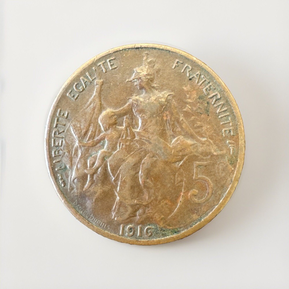 France (Third Republic) 1916 - 5 Centimes Coin