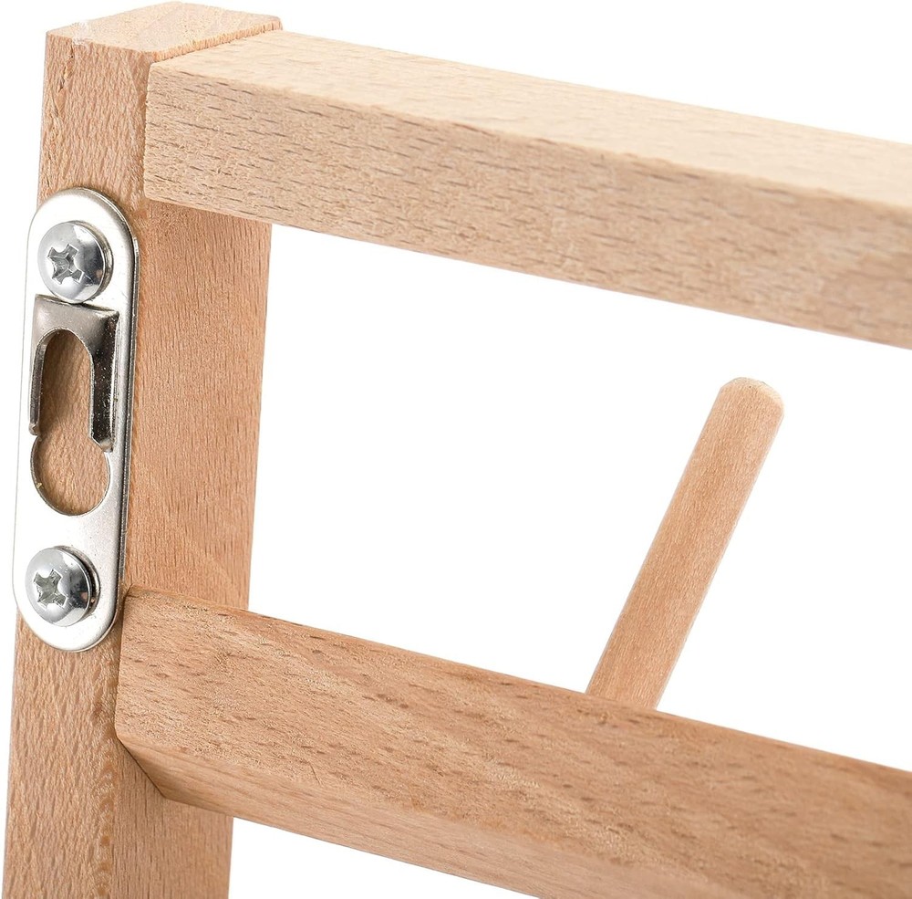 Large 2 Pack Wooden Thread Racks, 48 Spools Wall Mount Storage Organizer for Sew