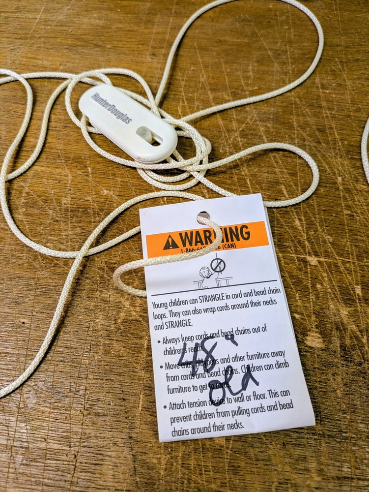 Hunter Douglass Pull Cords With Wall Mounts