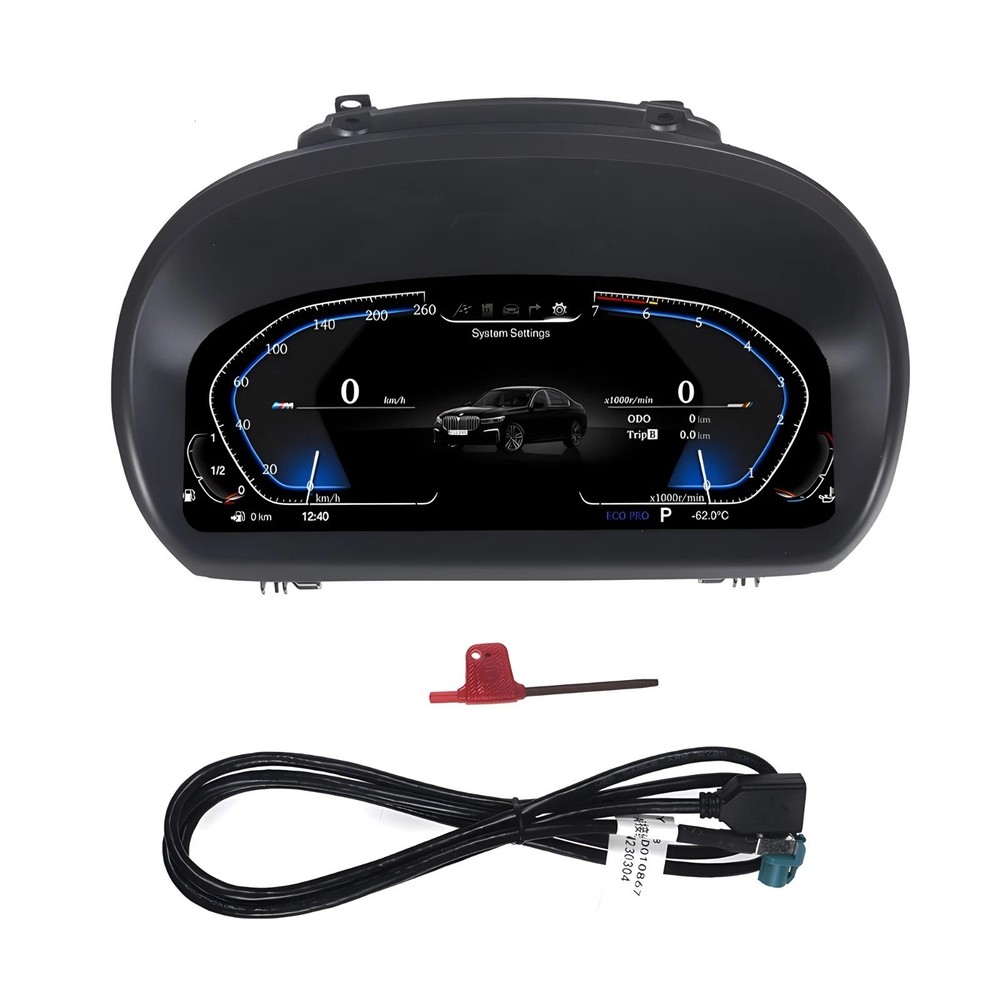 11'' Dash Kit For BMW 1 E87 2004-2011 Digital LCD Instrument Cluster Speedometer