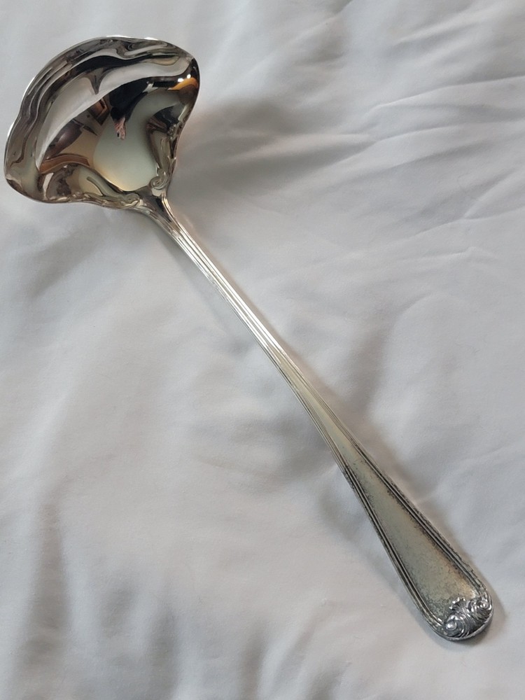 Gorham HERITAGE Silverplate 12 3/4" Punch Bowl Ladle  ~ Italy