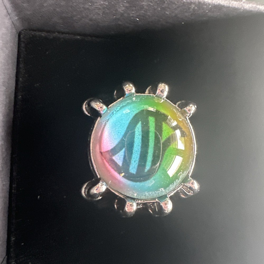 Mega Stone Keystone Ring handmade gothic style adjustable size