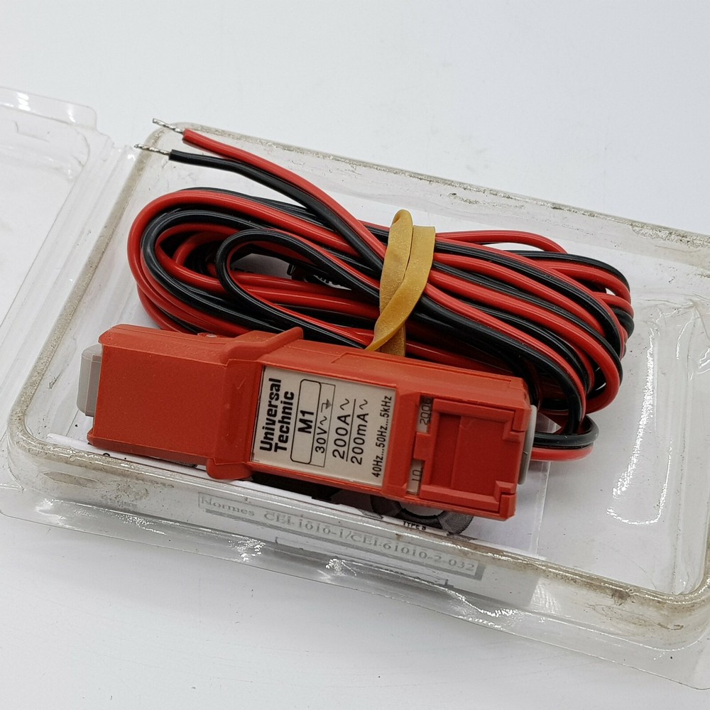 Universal Technic Fluke M1 200A / 200mA Red Clamp-On Current Probe