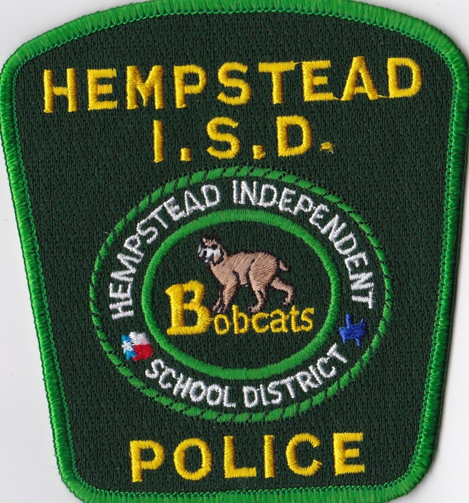 Hempsted Police I.S.D. Texas Patch  TX