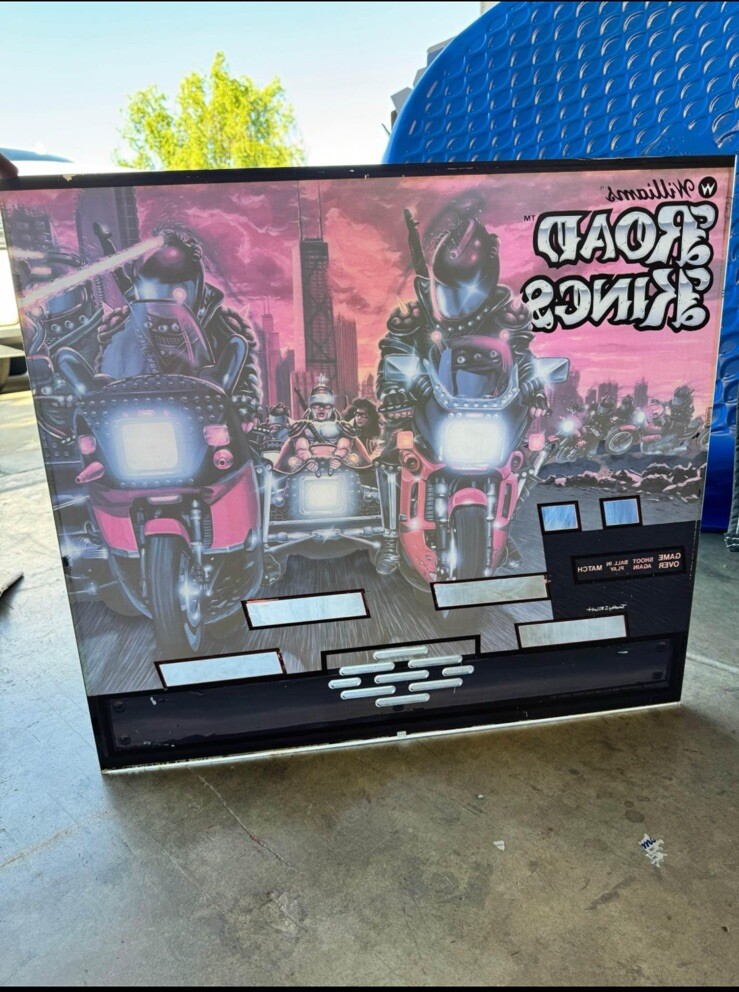 Williams Road Kings Pinball Machine Backglass