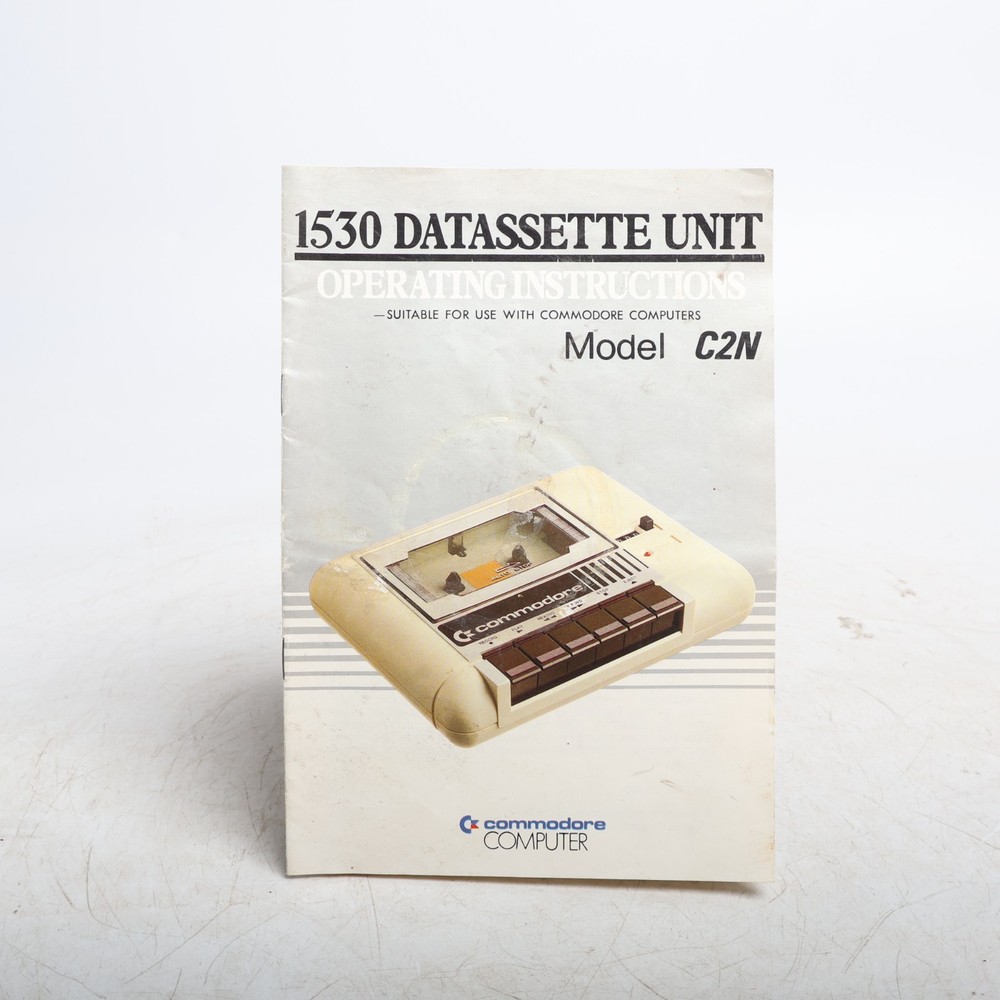 Commodore - C2N Datasette Unit & Manual - Model 1530 - Untested RARE