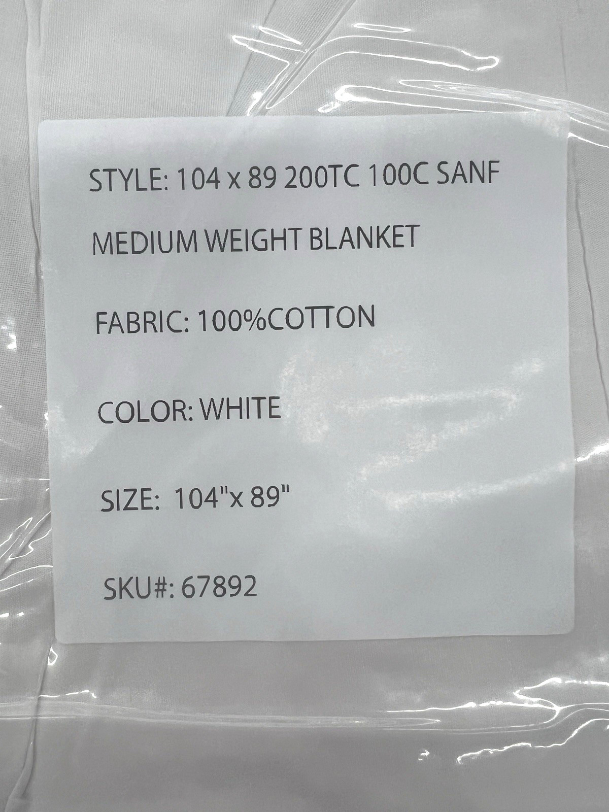 IHG Bedding Collection KING SIZE Duvet Insert MEDIUM Weight Down Alternative