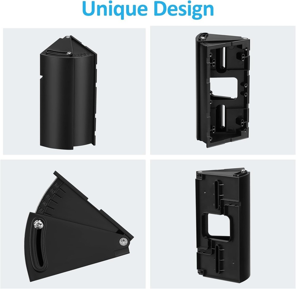 Versatile Adjustable Mount for Ring & Blink Doorbells - Easy Install Wedge Kit