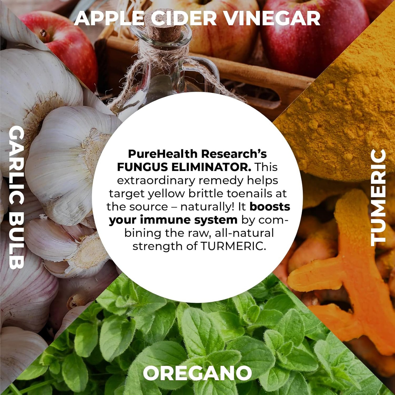 PureHealth Research Fungus Eliminator - Toenail Care, Oregano, Garlic, Wormwood