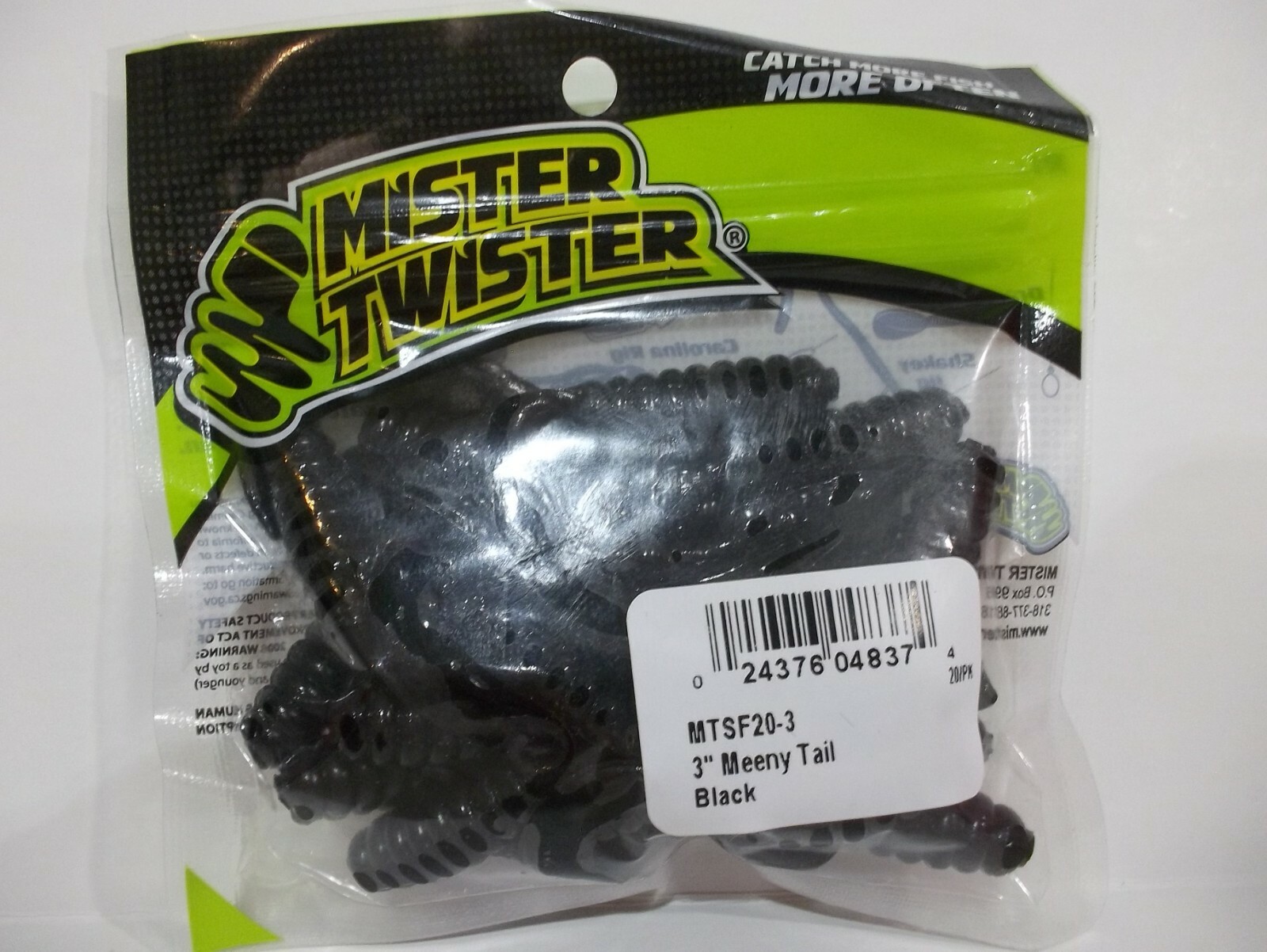 Mister Twister 3" Meeny Tail choose your colors!  20 per package all NIP