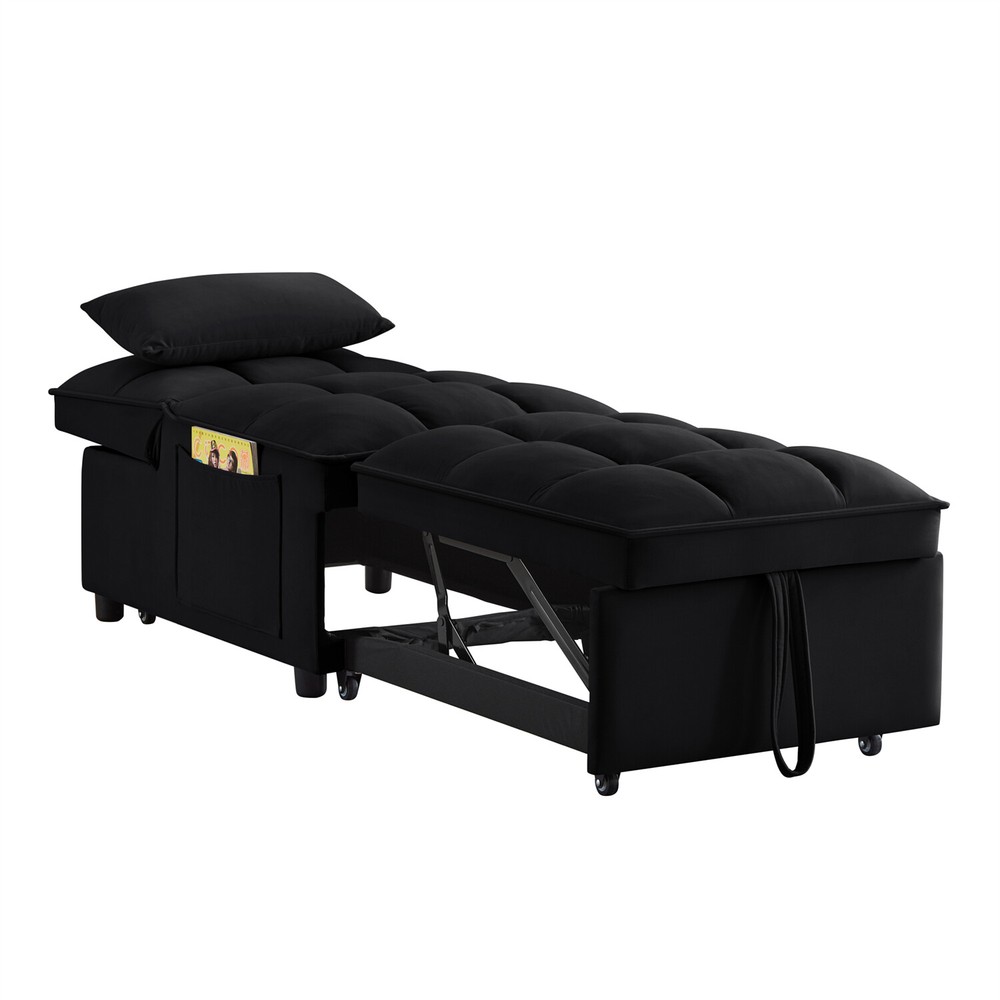 Convertible Sofa Bed 4in1 Multi-Functional Folding Recliner Sleeper Sofa Chair
