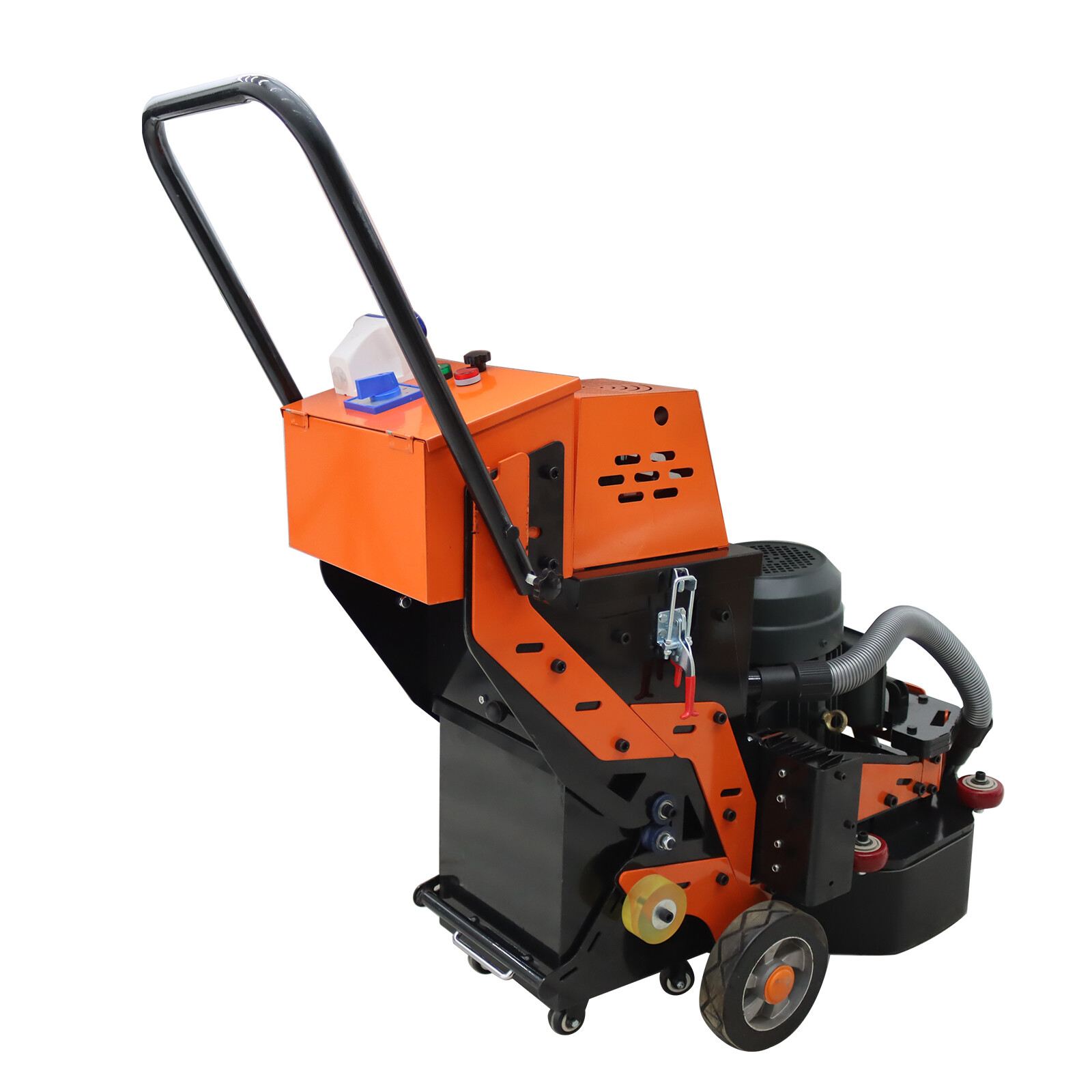 220V Concrete Floor Grinder Polishing Machine w/ 30L Dust Bucket 6 Grinding Head