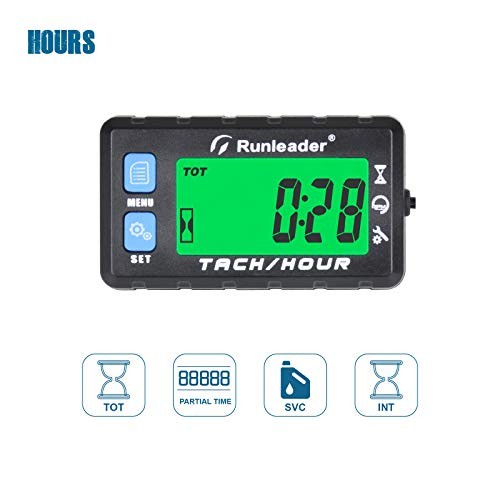 Digital Self-Powered Hours Tachometer,Maintenance Reminder,Backlights