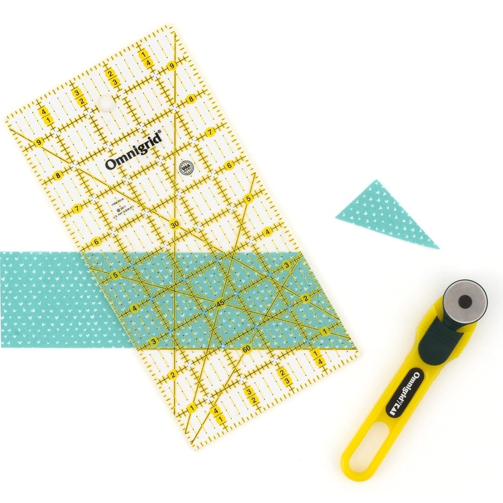 5" x 10" Acrylic Rectangle Quilting Ruler 1/4" Markings Gridded Sewing Tool