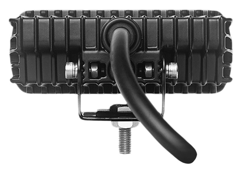 LED Work Light Reverse Light + Amber R65 LED Warning Strobe Lights Bracket Mount