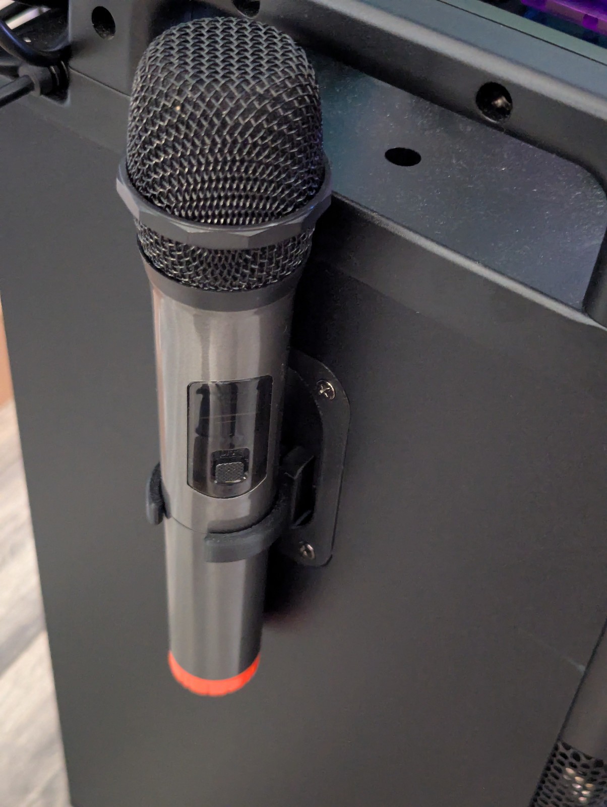 Moukey MTs10-2 Karaoke replacement microphone holder set -Black