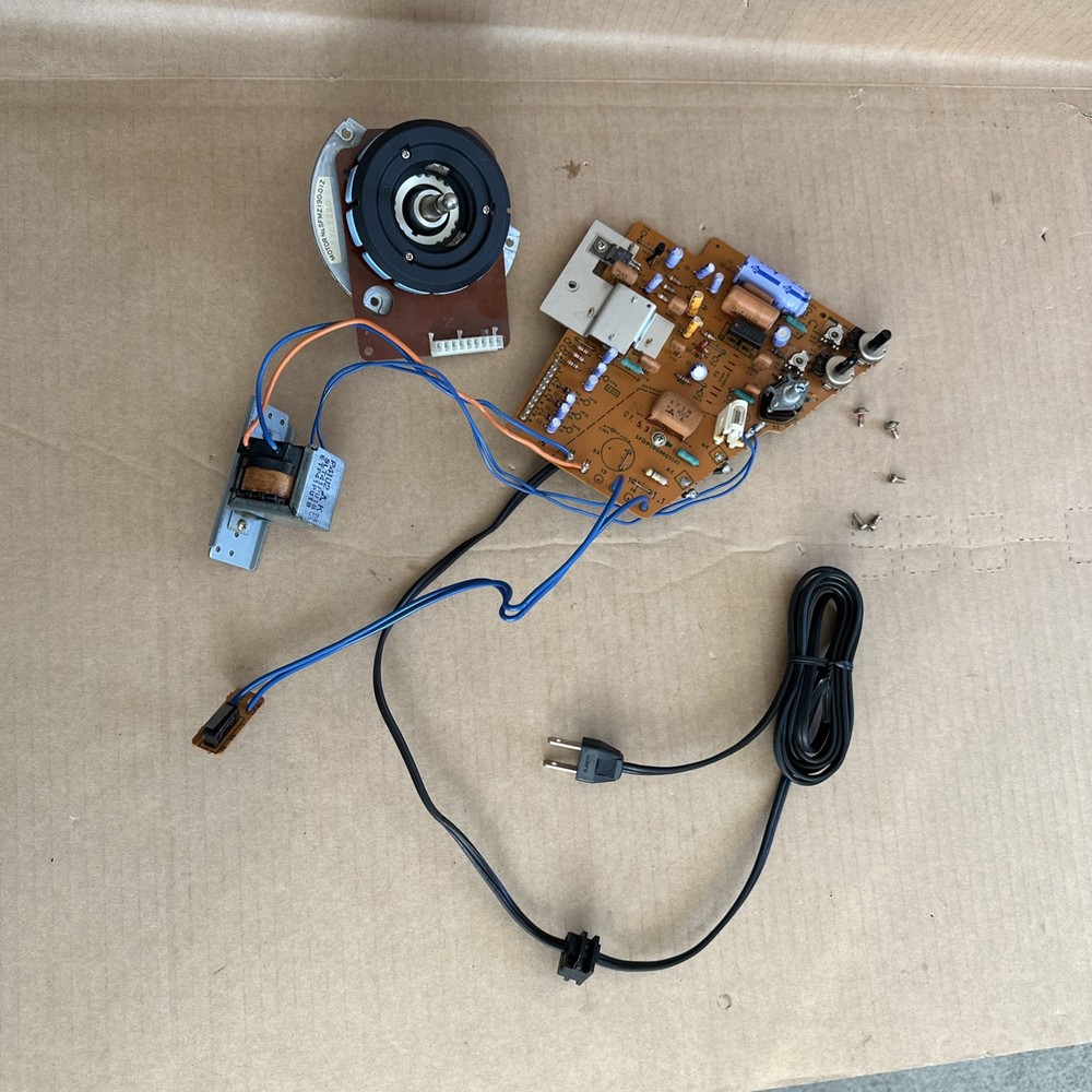 Technics SL-1900 Stereo Turntable Control PCB Board Power Cable Motor
