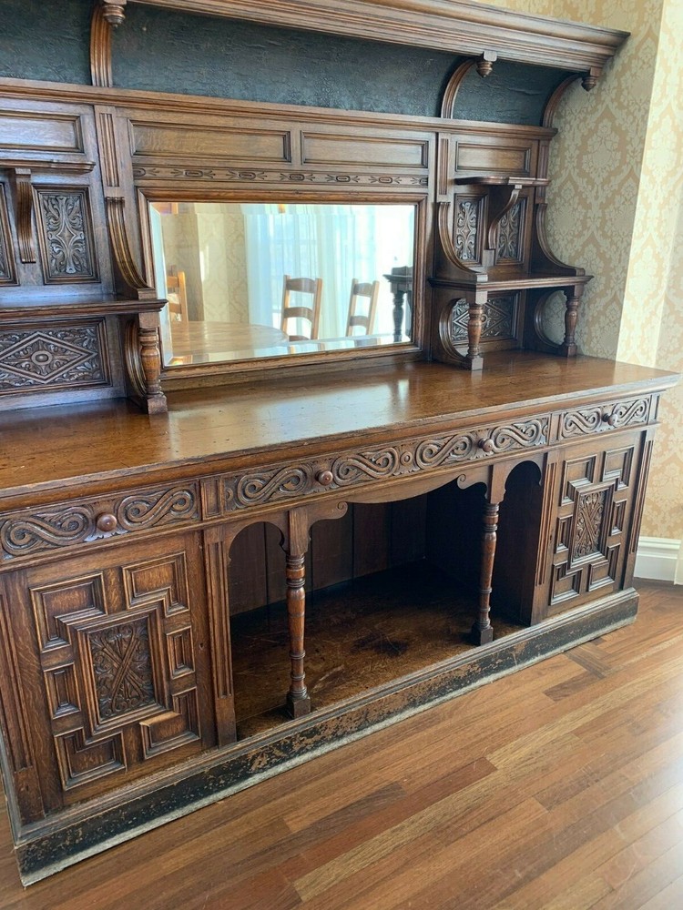 Antique Victorian Oak Sideboard