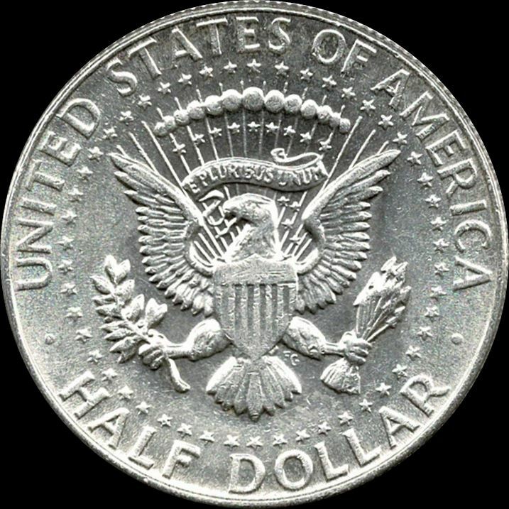 A 1968 D Kennedy Half Dollar 40% SILVER US Mint "About Uncirculated"