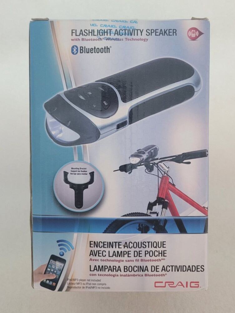 Craig - Flashlight Activity Speaker Bluetooth Wireless Technology - NEW