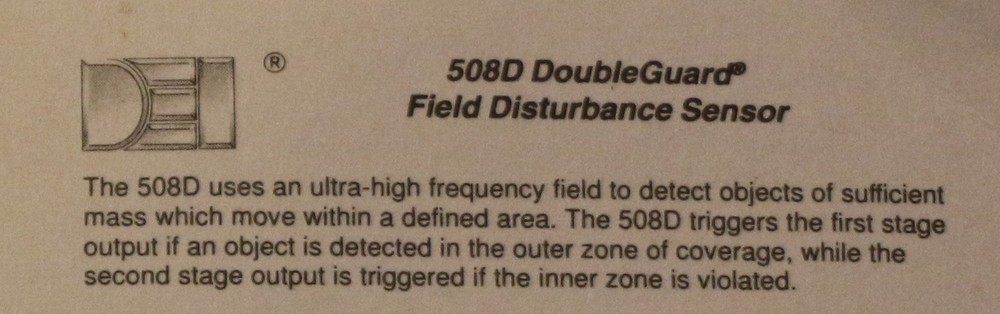 DIRECTED ELECTRONICS DEI D.E.I. 508D OWNERS MANUAL INSTRUCTIONS INSTALLATION