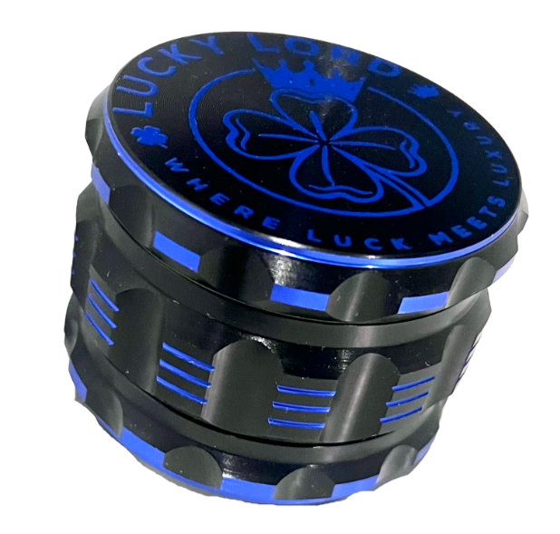 Lucky Lord Spice Herb Tobacco Grinder 2.5 Inch 4 Piece Crusher Aluminum Grinder